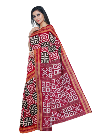 New Pasapali deign sambalpuri cotton saree with blouse piece