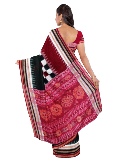 Sambalpuri cotton saree with blouse piece