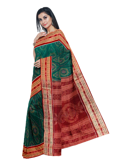 Sambalpuri cotton saree with blouse piece