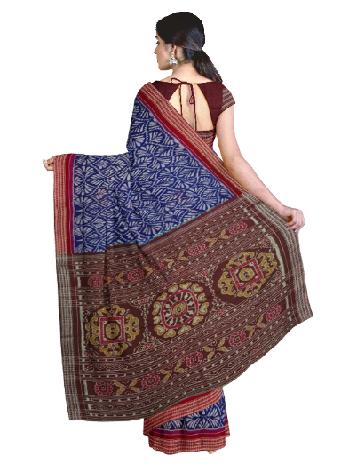 Sambalpuri cotton saree with blouse piece