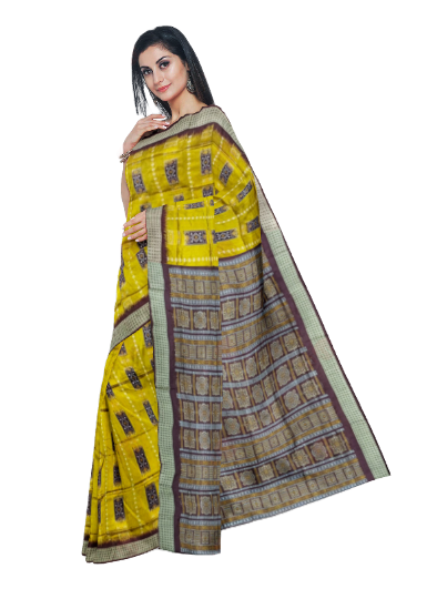 Bomkai Silk Saree with blouse piece