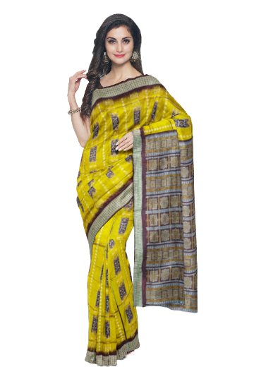 Bomkai Silk Saree with blouse piece