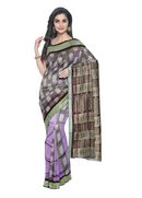 Shoulder Bomkai Silk Saree with blouse piece