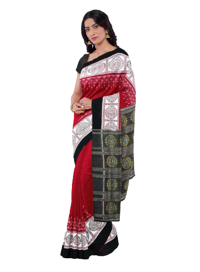 Sambalpuri cotton saree with blouse piece