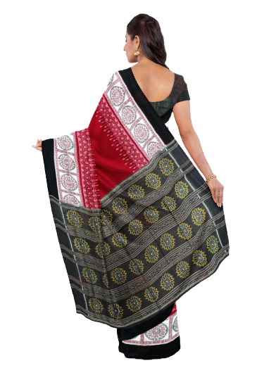 Sambalpuri cotton saree with blouse piece