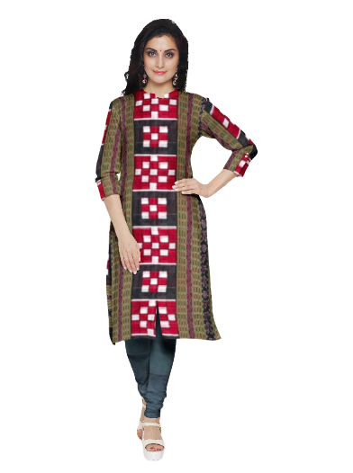 Bichitrapuri design Sambalpuri silk dress material set