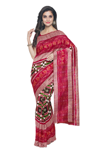 Utkal Laxmi with Pasapali design sambalpuri cotton saree with blouse piece