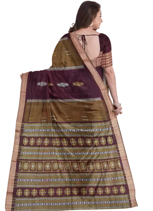 Bomkai Cotton Saree With Blouse Piece