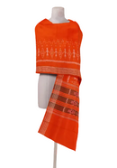 Sambalpuri Cotton Dupatta (Orange color)