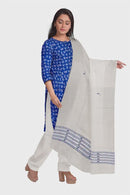 Alphabates(English) design Sambalpuri cotton dress material set