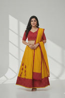 Sambalpuri Cotton Readymade GHAGRA CHOLI Set