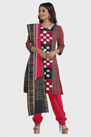 Beautiful Bichitrapuri Sambalpuri Ikat Cotton Dress Material, Unstitched