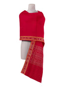 Sambalpuri cotton dupatta, Red color