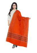 Sambalpuri Cotton Dupatta (Orange color)