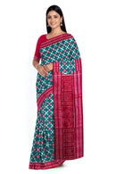 Beautiful Pasapali design Sambalpuri cotton saree with blouse piece