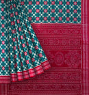 Beautiful Pasapali design Sambalpuri cotton saree with blouse piece