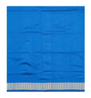 Sambalpuri silk blouse piece, Deep sky blue, 1 mtr