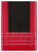 Sambalpuri cotton Dupatta, Black and red colors combination