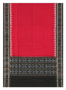 Beautiful Handloom Cotton Dupatta, Red and Black colors combination