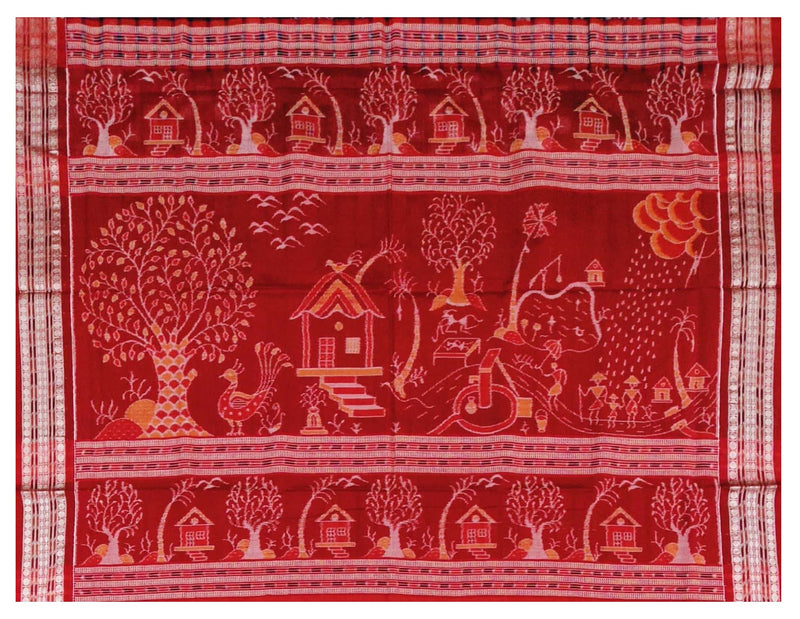 Sambalpuri Cotton Saree with Blouse Piece