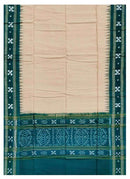 Beautiful Handloom Cotton Dupatta, Lught peach(Matha color) green colors combination