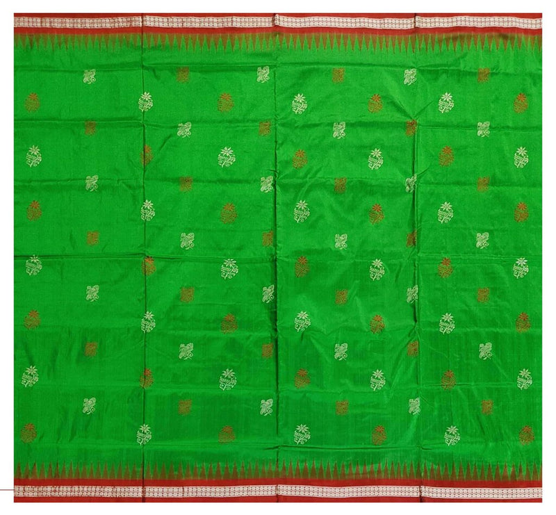 Bomkai Silk Saree with Blouse piece