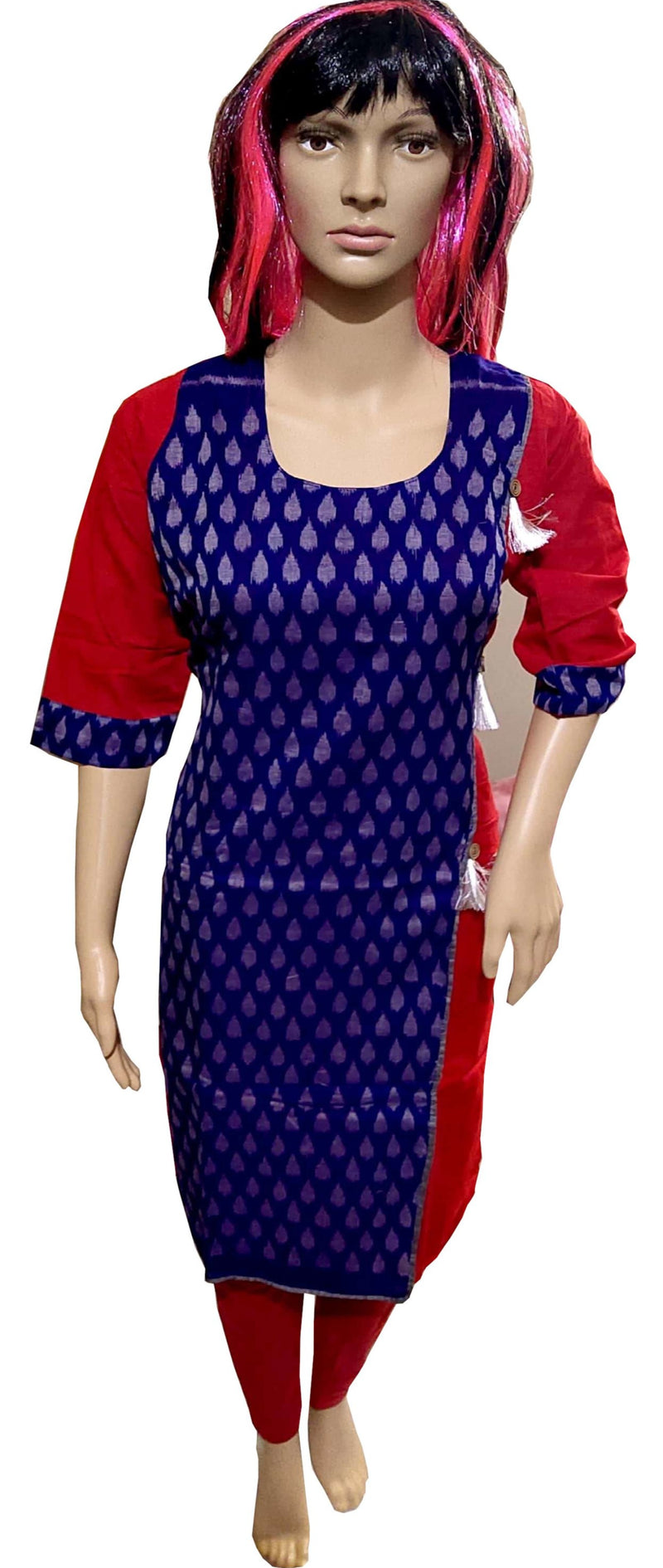 Sambalpuri Cotton Kurti. Size-40 (L)