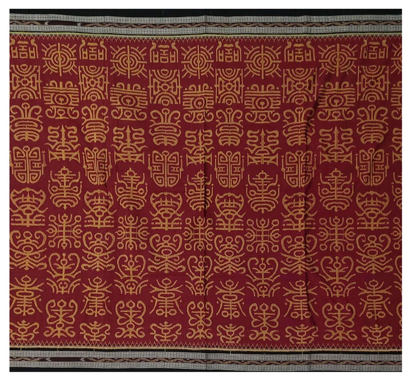 Sambalpuri cotton saree with blouse piece