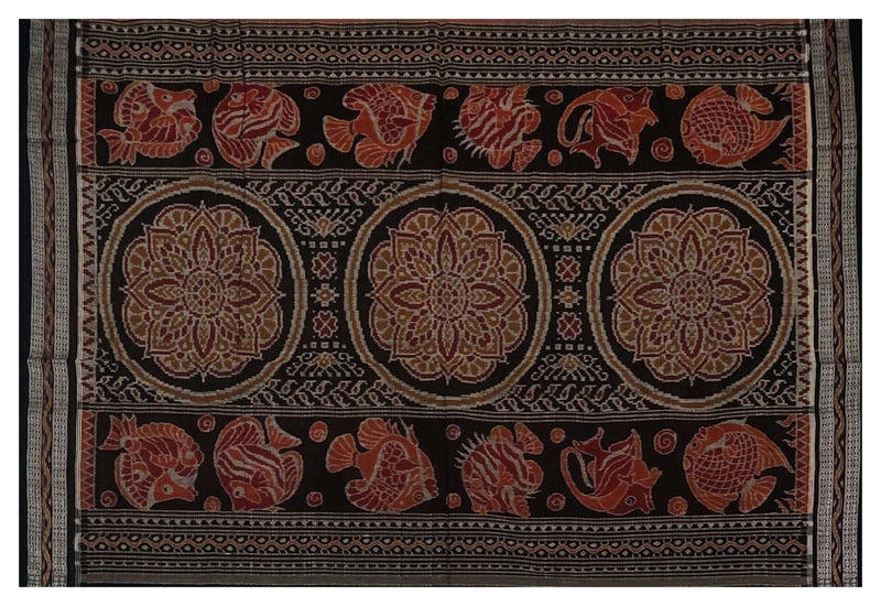 Sambalpuri cotton saree with blouse piece
