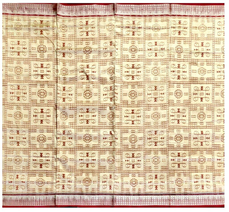 Sambalpuri Silk Saree with Blouse Piece