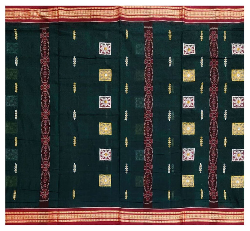 Bomkai cotton saree with blouse piece