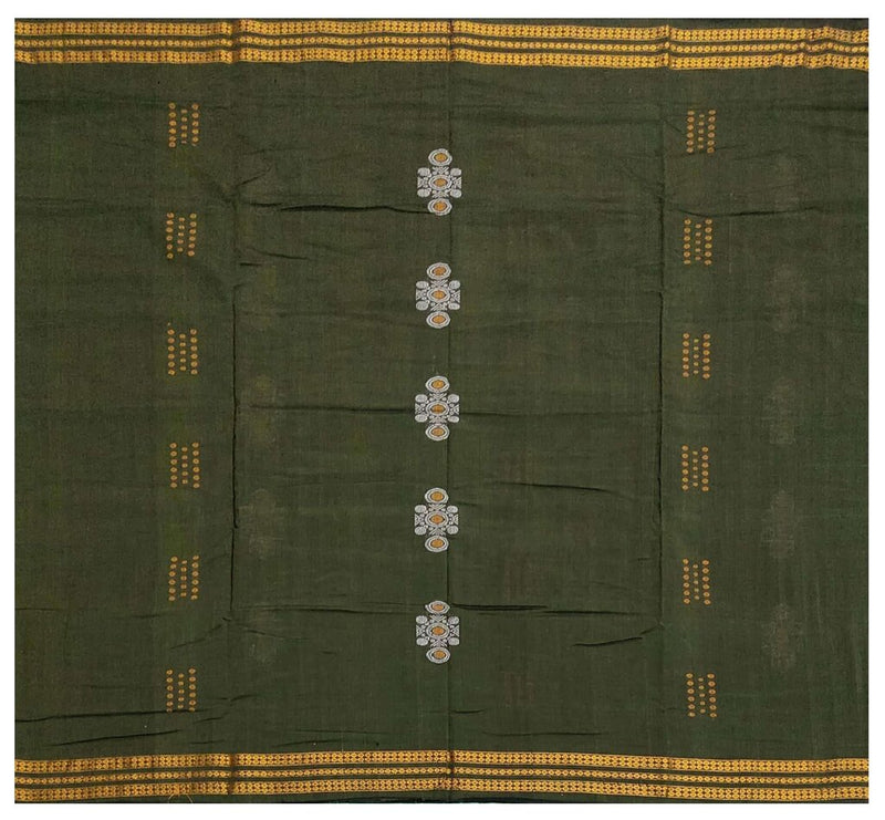 Bomkai cotton saree with blouse piece