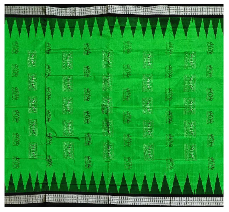 Bomkai silk saree with blouse piece