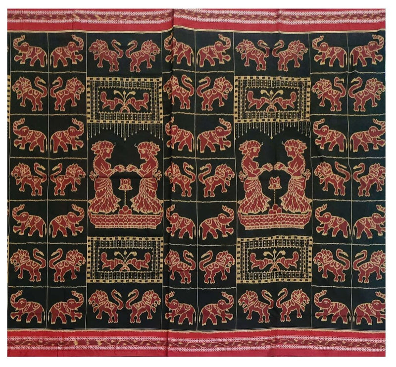 Exclusive Designs Sambalpuri  Cotton Saree with Blouse Piece