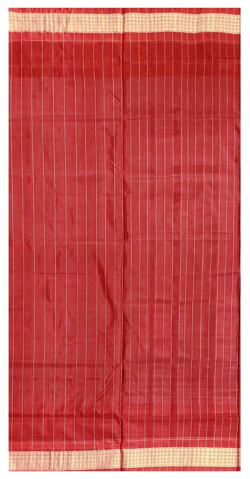 Elephant Design Sambalpuri Silk Saree with Blouse Piece