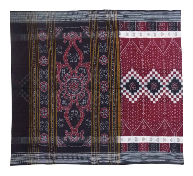 Unique Ikat Handloom Sambalpuri Cotton Saree-Sambalpuri Cotton Saree-OdiKala-OdiKala