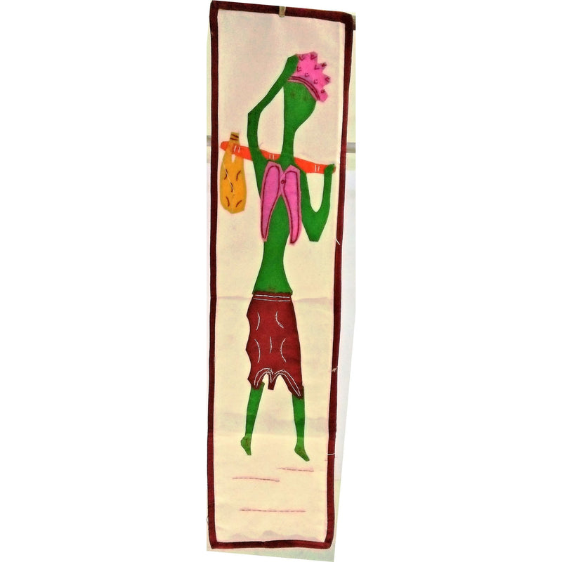 Unique Single Lady Modern Art Wall Hanging from Pipili-Appliques-OdiKala Handicrafts-OdiKala