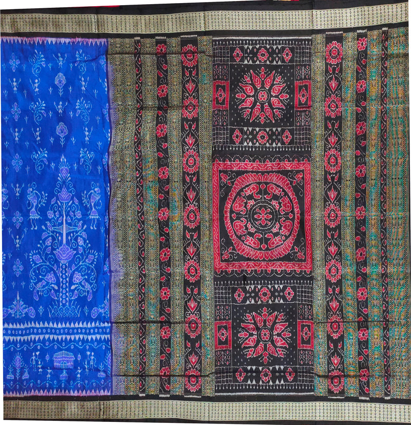 Premium Sambalpuri Silk Saree with Blouse Piece-Sambalpuri Silk Sarees-OdiKala-OdiKala