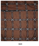 OdiKala Sambalpuri Cushion cover in Saddle Brown color - Set of Three-Cushion Cover-OdiKala-OdiKala