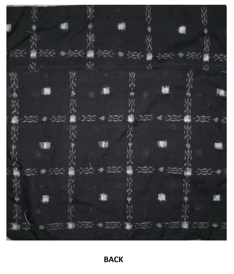 OdiKala Sambalpuri Cushion cover in Black color - Set of Two-Cushion Cover-OdiKala-OdiKala