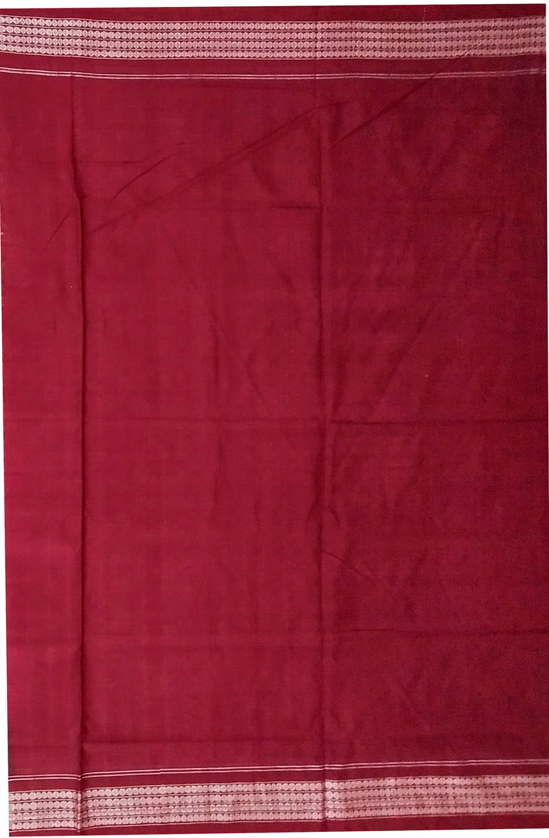 Sambalpuri Ikat Cotton Saree with Blouse piece-Sambalpuri Cotton Saree-OdiKala-OdiKala