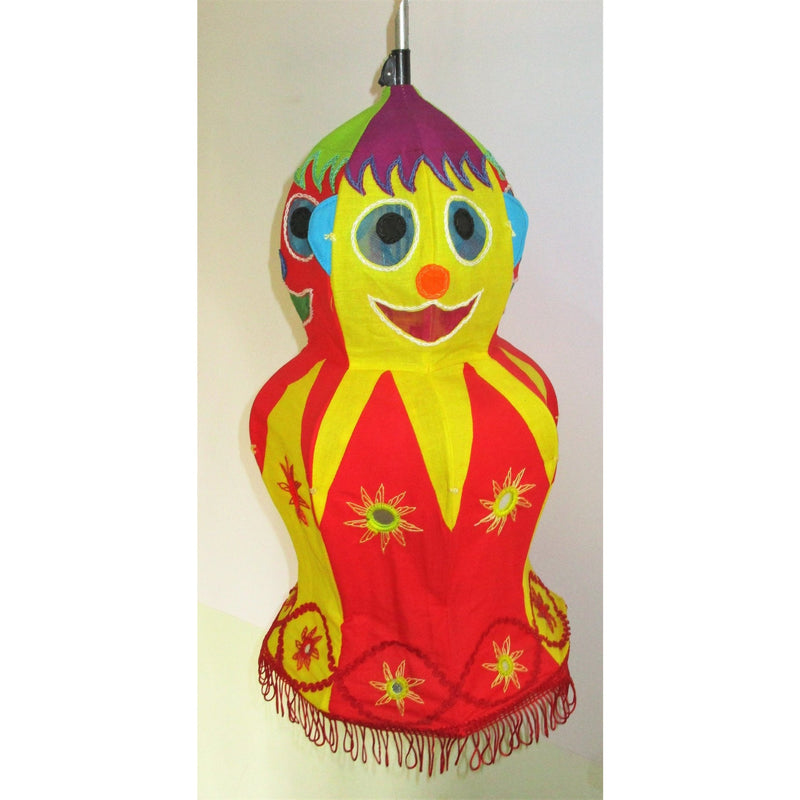 Decorative Lamp Shade (Doll)-Appliques-OdiKala Handicrafts-21 cm length and 28 cm diameter-OdiKala