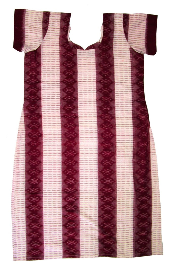 Handwoven Sambalpuri Cotton Kurti, Size-36inches.-Kurti-OdiKala-OdiKala