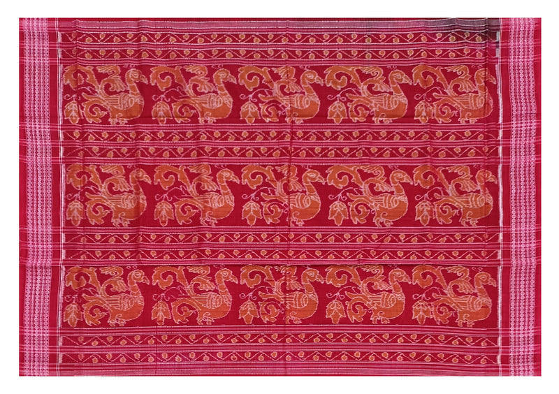 Animals design Sambalpuri cotton saree with blouse piece