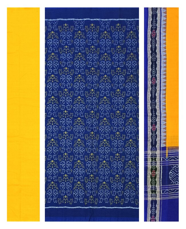 Sankh design sambalpuri cotton dress material set