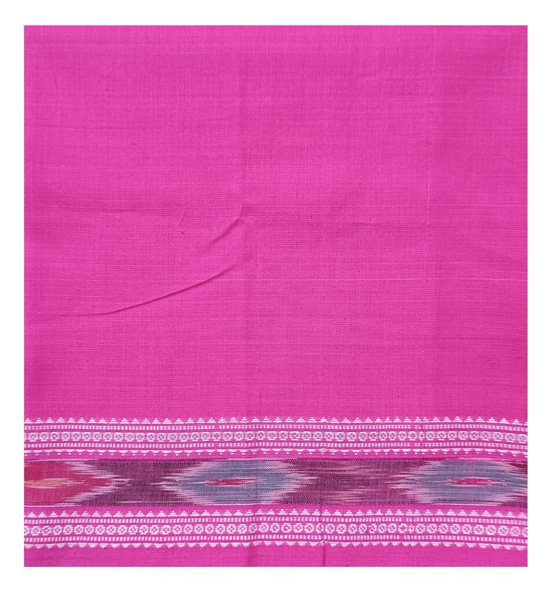 Sambalpuri cotton blouse piece, 1 mtr, Color - Pink