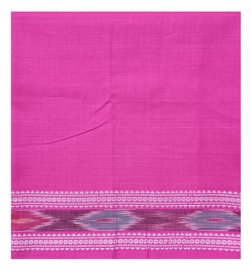 Sambalpuri cotton blouse piece, 1 mtr, Color - Pink
