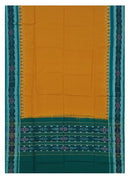 Beautiful Handloom Cotton Dupatta, Musterd Yellow and green colors combination