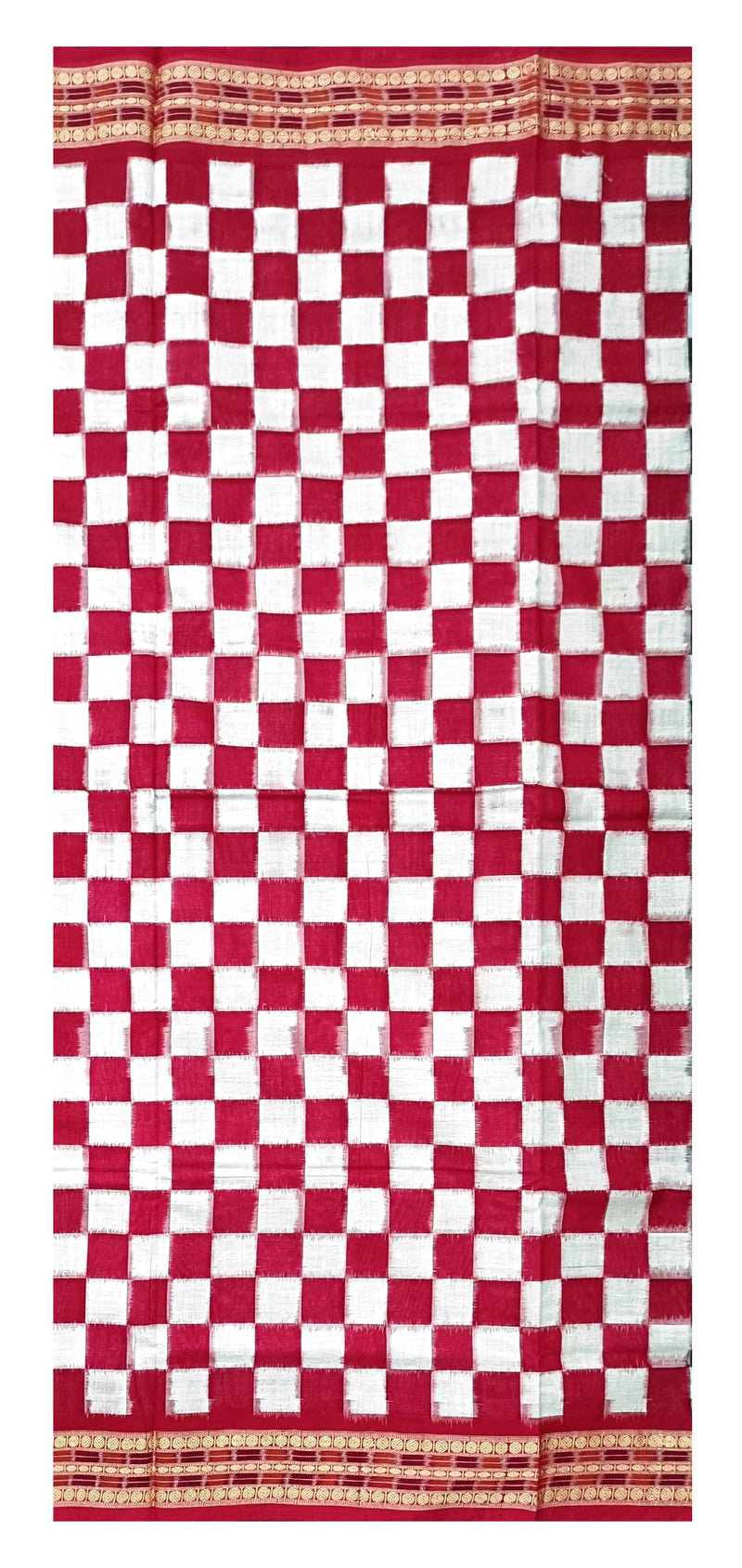 Shoulder design Sambalpuri cotton saree with blouse piece