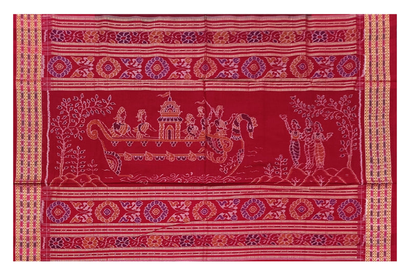 Sambalpuri cotton saree with blouse piece